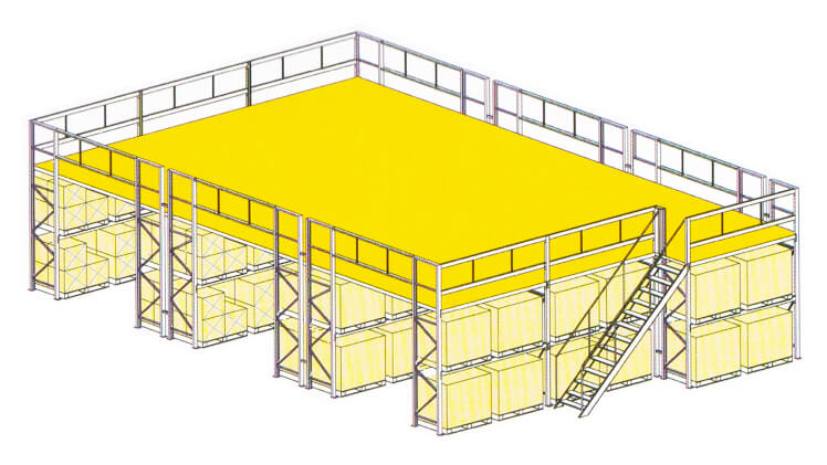 Gambar Rak Gudang Mezzanine